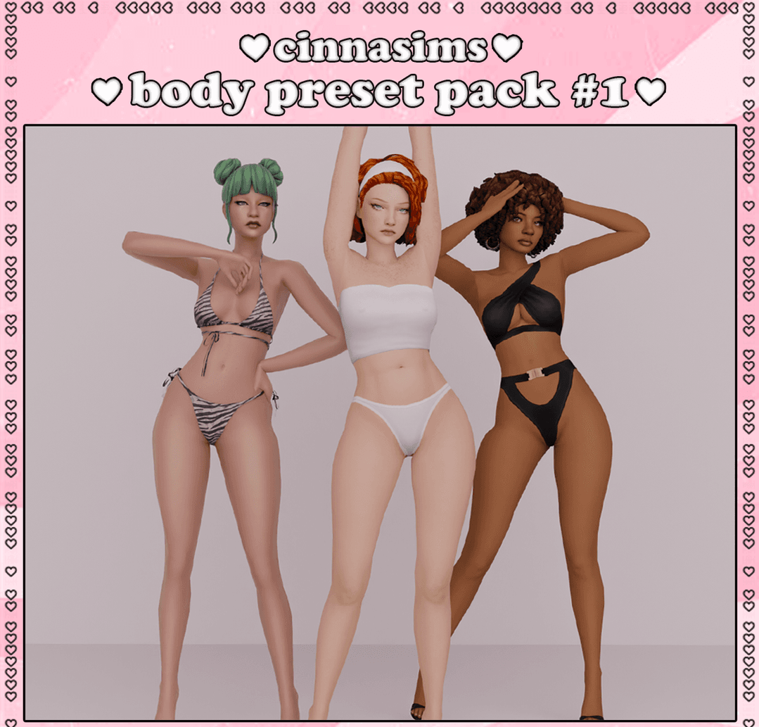 Коллекция Body preset pack #1